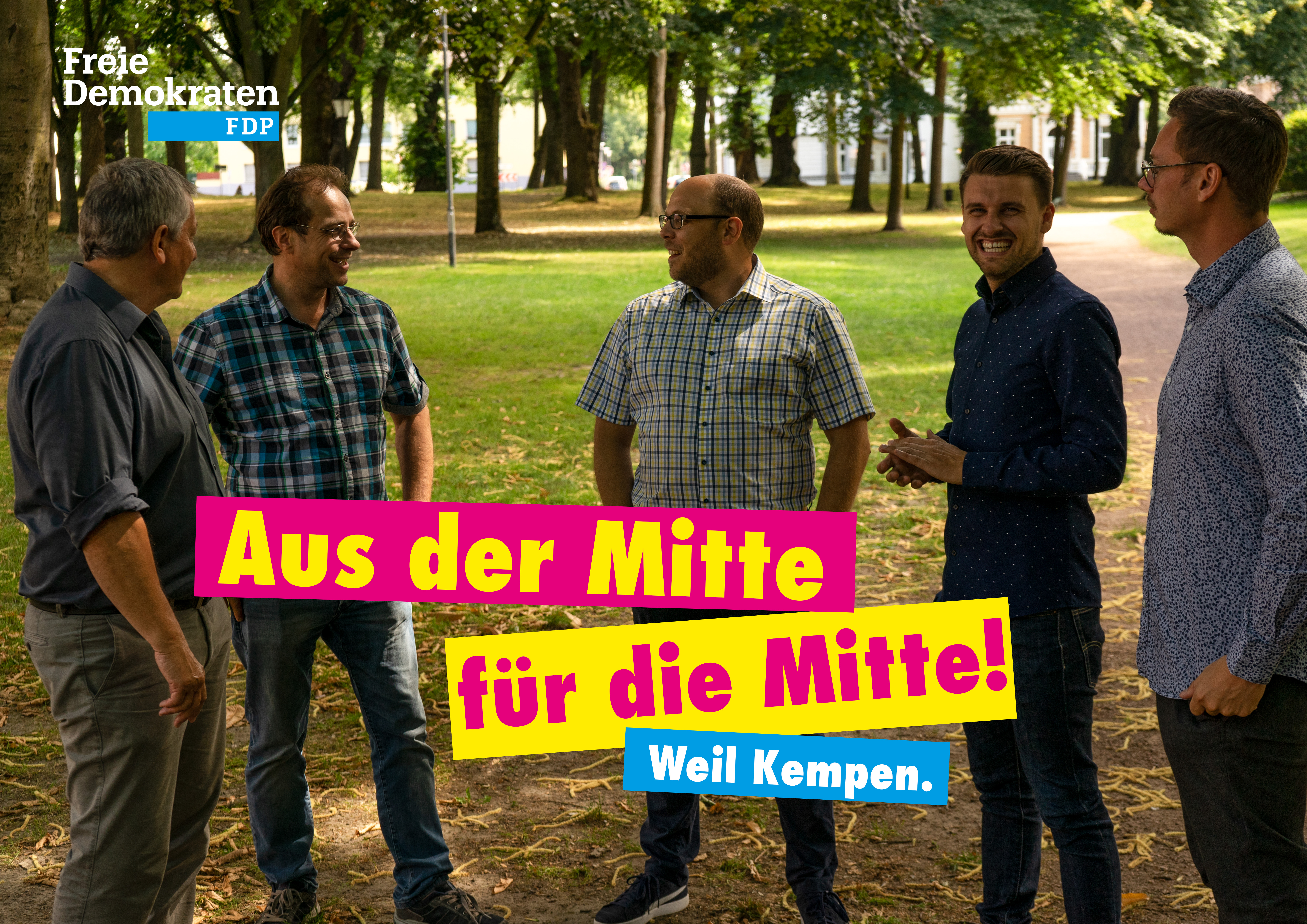 von links nach rechts: Bernhard Lommetz, Jörg Boves, Mathias Ingenhoven, Cedric Franzes & Stefan Conrad