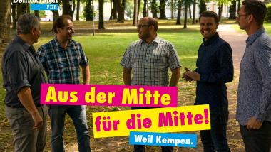 von links nach rechts: Bernhard Lommetz, Jörg Boves, Mathias Ingenhoven, Cedric Franzes &amp; Stefan Conrad